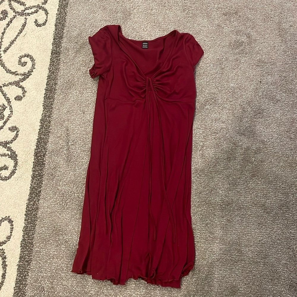 Red Shein Maternity Dress Size S